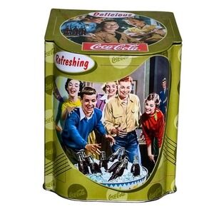 Walmart Coca Cola Coke Delicious Refreshing Slope Lid Tin
